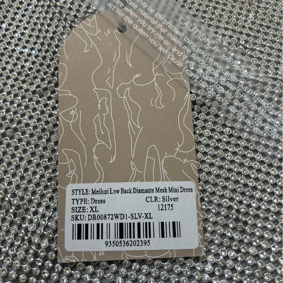 Meshki Meilani Diamanté Mini Dress - Picture 9 of 12